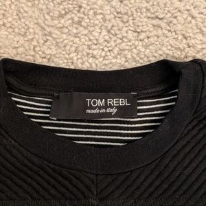 TOM REBL black long-sleeve sweatshirt